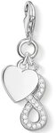 THOMAS SABO Charm-Einh&auml;nger Herz mit Infinity, mit Zirkonia (synth)