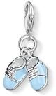 THOMAS SABO Charm-Einh&auml;nger 0822-007-1 Charm-Anh&auml;nger Blaue Babyschuhe Silber