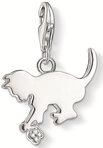 THOMAS SABO Charm-Einh&auml;nger K&auml;tzchen-Design, Diamantsplitter