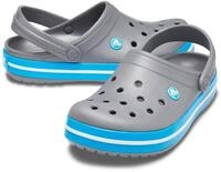 Crocs Sandale Crocband Clog charcoalgrau/ocean Herren/Damen Badeschuh