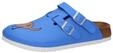 Pantolette BIRKENSTOCK "Kay SL", Damen, Gr. 35, blau (hund blau), Obermaterial: 100%