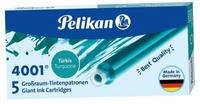 Pelikan F&uuml;llfederhalter Pelikan Gro&szlig;raum-Tintenpatronen 4001 GTP/5, t&uuml;rkis
