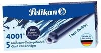 Pelikan F&uuml;llfederhalter Pelikan Gro&szlig;raum-Tintenpatronen 4001 GTP/5, blau-schwarz