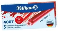 Pelikan F&uuml;llfederhalter Pelikan Gro&szlig;raum-Tintenpatronen 4001 GTP/5, rot