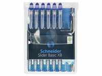 Schneider Slider Basic XB 6er-Set + Slider Rave XB blau (151277)