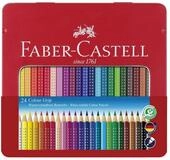 Faber-Castell Buntstift Faber-Castell Colour Grip Buntstift - 24er-Metalletui