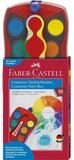 Faber-Castell Farbkasten Faber-Castell Connector Farbkasten - 12 Farben - rot