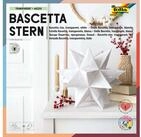 Folia Bastelkartonpapier folia Faltbl&auml;tter Bascetta-Stern, 200 x 200 mm, wei&szlig;
