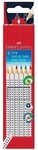 Faber-Castell Buntstift FABER-CASTELL Buntstifte Grip Tafel & Heft 6 St&uuml;ck