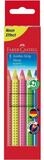 Faber-Castell Buntstift Jumbo GRIP Neon, (5-tlg), mit rutschfester...