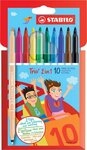 STABILO Filzstift STABILO Trio Filzstift + Fineliner - 2 Spitzen - 10er Set
