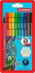 STABILO Filzstift Premium-Filzstift - STABILO Pen 68 - 10er Pack - 10 Farben,...