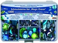 C. KREUL Stein KREUL Schmucksteine Set Magic Ocean 1000 St&uuml;ck Box