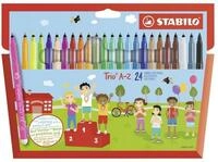 STABILO Filzstift STABILO Filzstifte Trio A-Z 24 St&uuml;ck Kartonetui