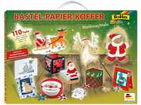 Folia Bastelkartonpapier folia Bastelpapier-Koffer Weihnachten II", 110-teilig"