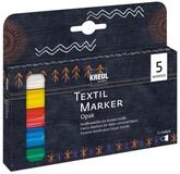 C. KREUL Textilmarker KREUL Textilmarker Opak medium 5 St&uuml;ck Kartonetui