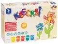 Feuchtmann Fingerfarbe KLECKSi Basic Maxi, 6 x 150g hautfreundliche...