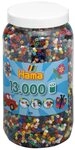 Hama B&uuml;gelperlen Hama Dose mit 13.000 Midi-B&uuml;gelperlen Vollton Mix 67 - 22...