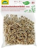 SIMM Spielwaren Freizeittasche LENA Holzbuchstabenw&uuml;rfel natur 300 St&uuml;ck