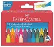 Faber-Castell Wachsmalstift FABER-CASTELL Triangular Wachsmalstifte, (Packung,