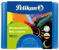 Pelikan Wachsmalstift Wachsmalstifte 665/10 mit Schiebeh&uuml;lse, 10 St&uuml;ck