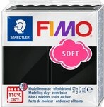 STAEDTLER Bastelnaturmaterial Fimo Soft schwarz 57 Gramm