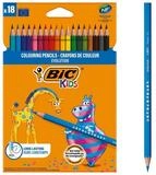 BIC Buntstift Kids - ECOlutions Evolution, (18-tlg), Schaft aus ca. 50%