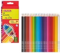 Herlitz Buntstift herlitz Dreikantbuntstifte lackiert 24er Set