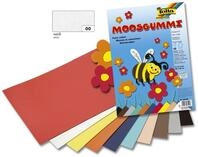 Folia Max Bringmann KG Moosgummi folia Moosgummi wei&szlig; 20x29cm 10 Blatt