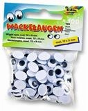Folia Bastelnaturmaterial Folia 751209 Wackelaugen &Oslash; 12 x 9 mm, oval, 100...