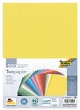 Folia Bastelkartonpapier, Tonpapier pastell, Format DIN A4, 130 g/m&sup2;, 500 Blatt