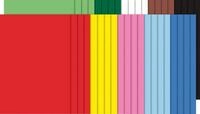 Folia Bastelkartonpapier Tonkarton DIN A4, farbig sortiert 500 Blatt...