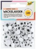 Folia Max Bringmann KG Bastelnaturmaterial folia Wackelaugen mit Wimpern wei&szlig;...