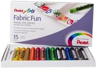 PENTEL Maltuch Stoffmalkreiden VE= 15 Farben