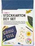 Folia Max Bringmann KG Bastelkartonpapier folia Stickkarton Set Basic 25 Teile