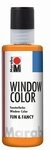 Marabu Sticker Marabu 0406 04 013 Window Color fun&fancy Orange 80 ml