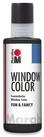 Marabu Sticker Marabu Window Color "fun & fancy", 80 ml, schwarz