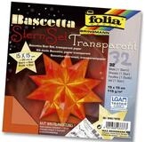 Folia Bastelfilz Bascetta Stern - orange transparent &Oslash; 20 cm.