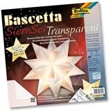 Folia Papiersterne folia Bastelset Bascetta Stern &Oslash;40cm 115g/m&sup2; wei&szlig; 30x30cm 32