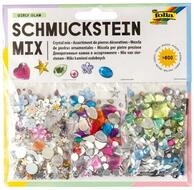 Folia Bastelperlen Schmucksteine mehrfarbig Fun 800 Teile