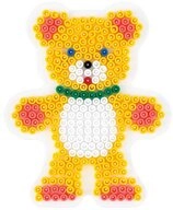Hama B&uuml;gelperlen Stiftplatte f&uuml;r Midi B&uuml;gelperlen, Teddyb&auml;r