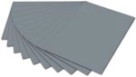 Folia Bastelkartonpapier 100x Folia 6484 Tonpapier, A4, 130g/m&sup2;, steingrau