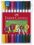 Faber-Castell Buntstift Faber-Castell 151110 Doppelfasermaler farbig sortiert...