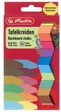 Herlitz Malkreide herlitz Wandtafelkreide, farbig sortiert, 12er Karton-Etui