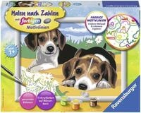 Ravensburger Malen nach Zahlen Jack Russel Welpen, Made in Europe