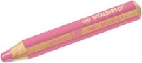 STABILO Buntstift Holzfarbstift woody 3 in 1 pink Packung mit 5 St&uuml;ck