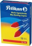 Pelikan Bastelfilz Wachs-Signierkreide 772/12 rot VE=12 St&uuml;ck