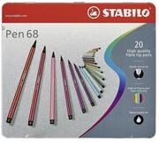 STABILO Faserstift STABILO Pen 68 Filzstift - 1 mm - 20er Metalletui