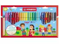 STABILO Filzstift Cappi 24er Pack 24 Farben