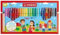 STABILO Marker Cappi Faserstifte, 24 St&uuml;ck.